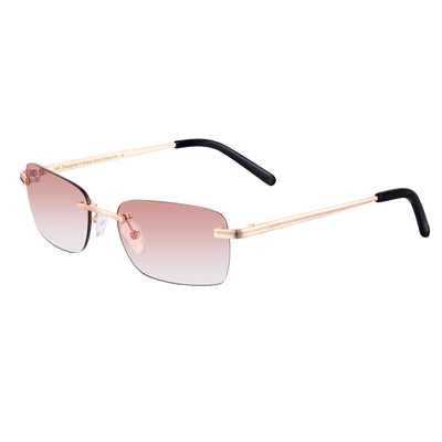 Women Eyewear Brown Gradient | 9K Gold plated