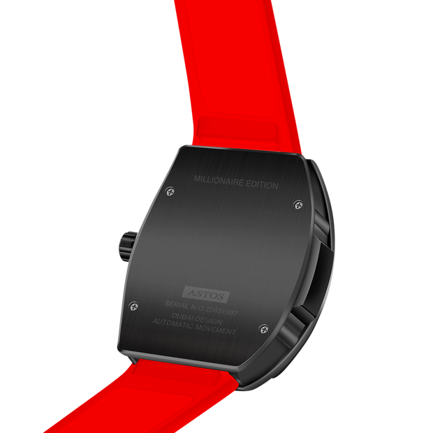 Millionaire Black Red Strap