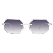 Women's Eyewear Silver Diamond Cut Gray