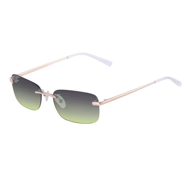 Men's Eyewear Green gradient  | 9K Gold plated