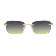 Men's Eyewear Green gradient  | 9K Gold plated